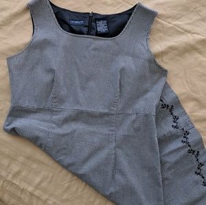 Navy checkered dress